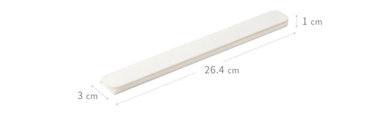 Description Picture 3 of item1 2 5PCS Convenient Retractable Drawer Sliding Rails Household White Bin Tracks Accessories Pullout Storage Rack Slide Hardwar