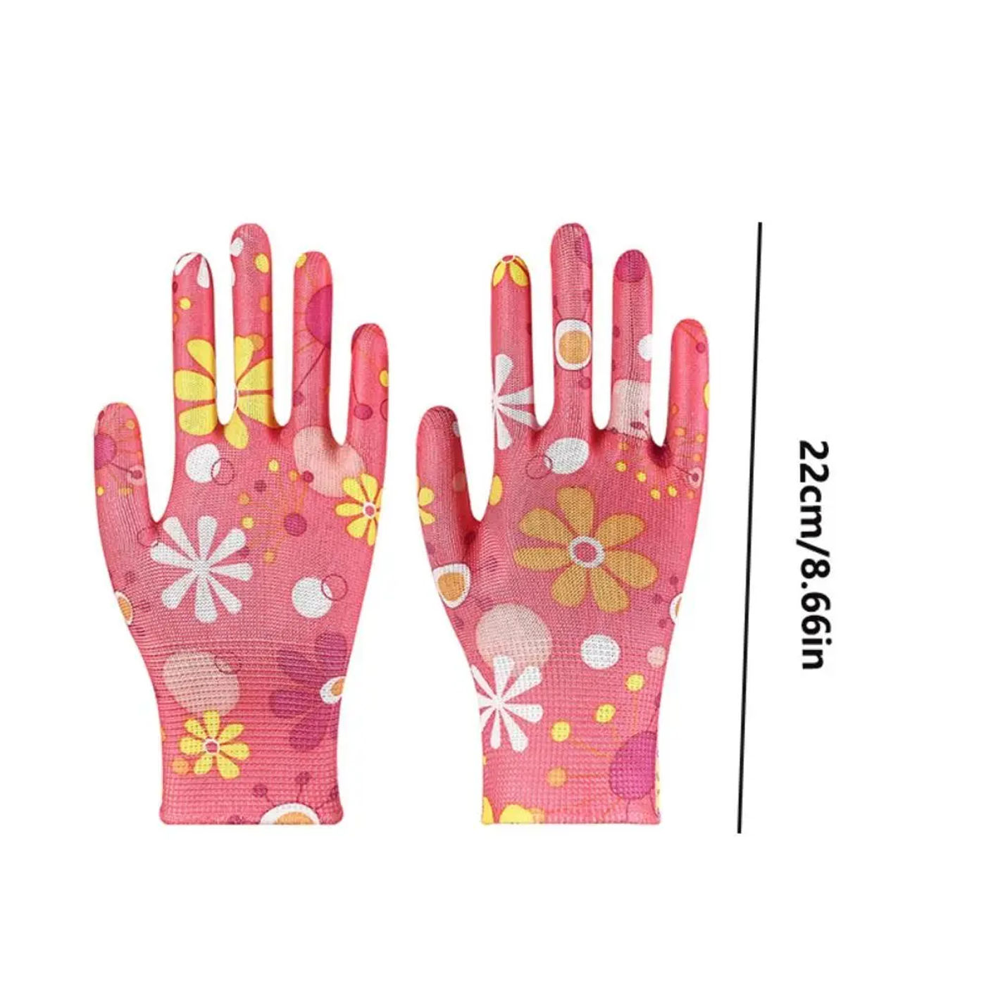 Description Picture 2 of item1Pair Thin Nylon Work Gloves Planting Yard Cleaning Floral Garden Gloves  Women Non-Slip Household Labor Protection Glove