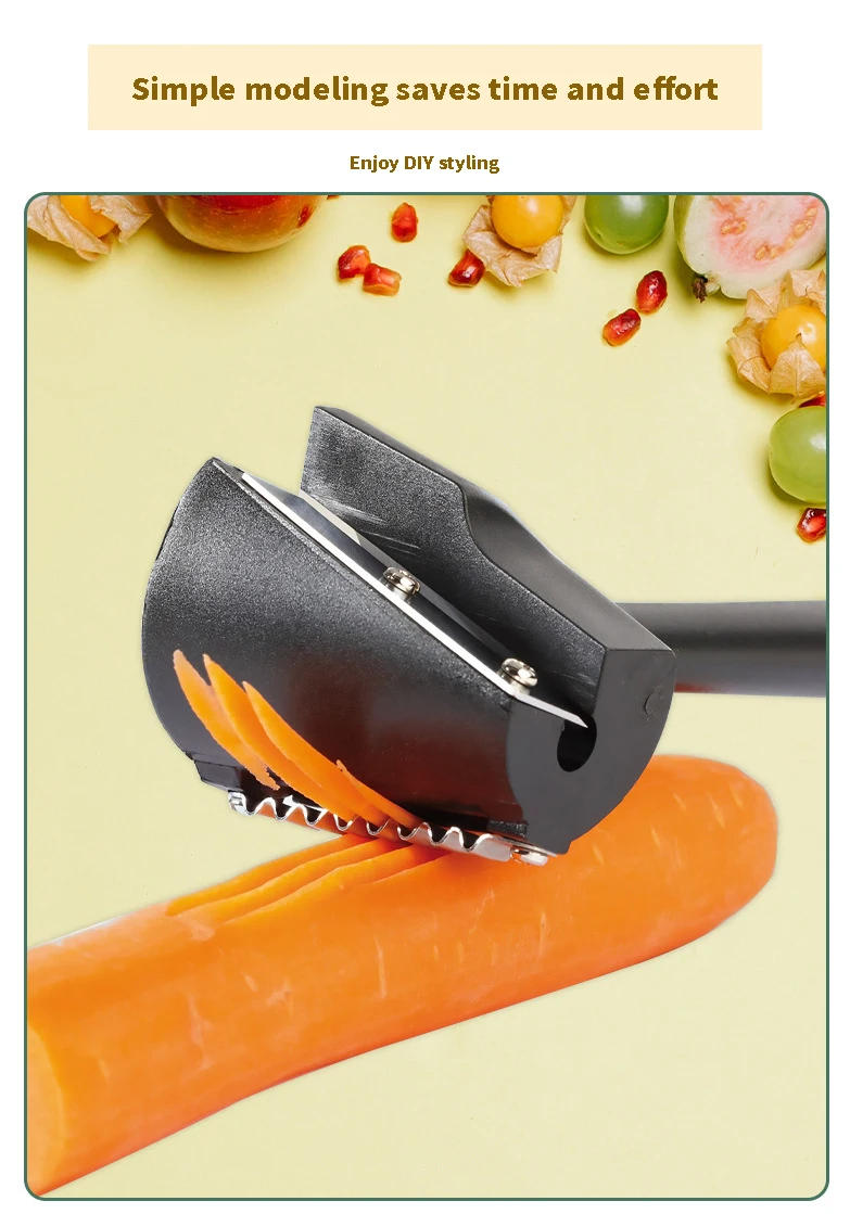 Description Picture 4 of itemVegetable Fruit Cutter Household Spiral Funnel Flower Shredder Peeler Artifact Portable Fast Carrot Cutter Slicer Spiral Cutter