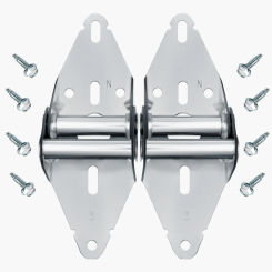 Garage Door Hinge #3 14 Gauge Heavy Duty Steel Galvanized Snowflake Hardware Accessories  Parts Replacement Kit 1 Pair +8 Screws