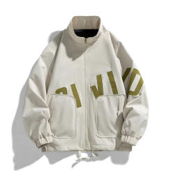 Fashion Casual Style Zipper Outwear Parkas Wind-Resistant High Quality Stand Collar Men Jacket Breathable Comfortable Clothing