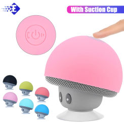 Wireless Bluetooth Speaker 30ft Wireless Range Subwoofer With Suction Cup For Cycling Picnic Outdoor Mushroom Bluetooth Speaker
