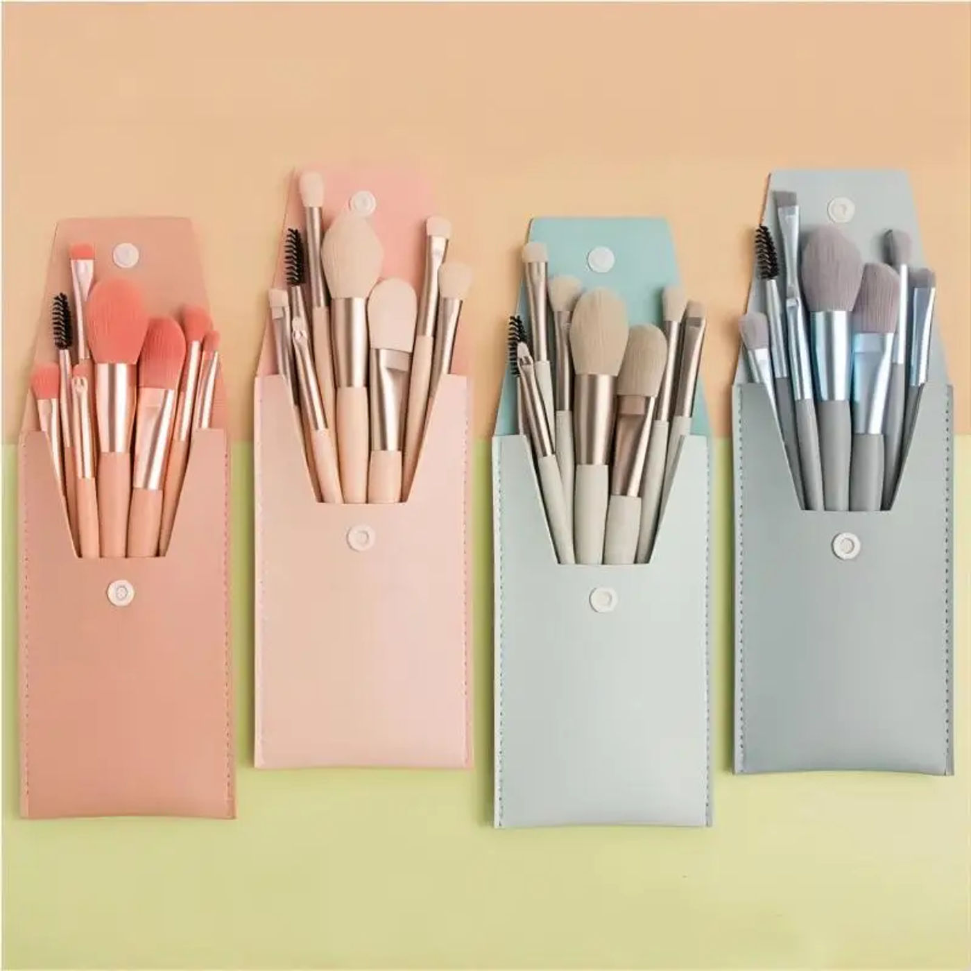 Description Picture 2 of itemPortable 8Pcs Makeup Brush Set Soft Makeup Concealer Brush Blush Loose Powder Brush Eye Shadow Foundation Brush Beauty Tools