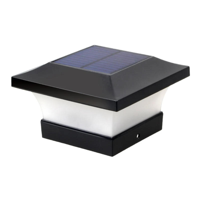 Description Picture 4 of item6LED Solar Square Post Lights Waterproof Outdoor Path Lamp Villa Garden Decor High Light Efficiency No Thermal Radiation