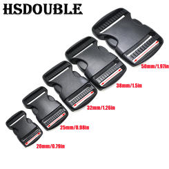 20mm 25mm 32mm~50mm Plastic Hardware Dual Adjustable Side Release Buckles Molle Tatical Backpack Belt Bag Parts Strap Webbing