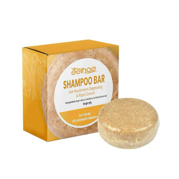 Natural Ginger Handmade Shampoo Soap Cold Processed Bar Soap 100% Shampoo Hair Pure Care Hair Shampoos Plant D5e3