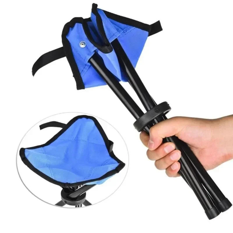 Description Picture 5 of itemOutdoor Portable Camping Tripod Garden Stool Chair Picnic Beach Chair Fishing Chairs Travel Chair Folding 3 Legs Stool