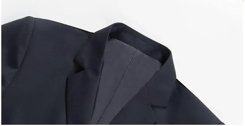 Description Picture 5 of itemMen Black Formal Wear Business Casual Blazers Jackets New Spring Male Quality Suits Coats Man Slim Fit Blazers Jackets Coats 4XL