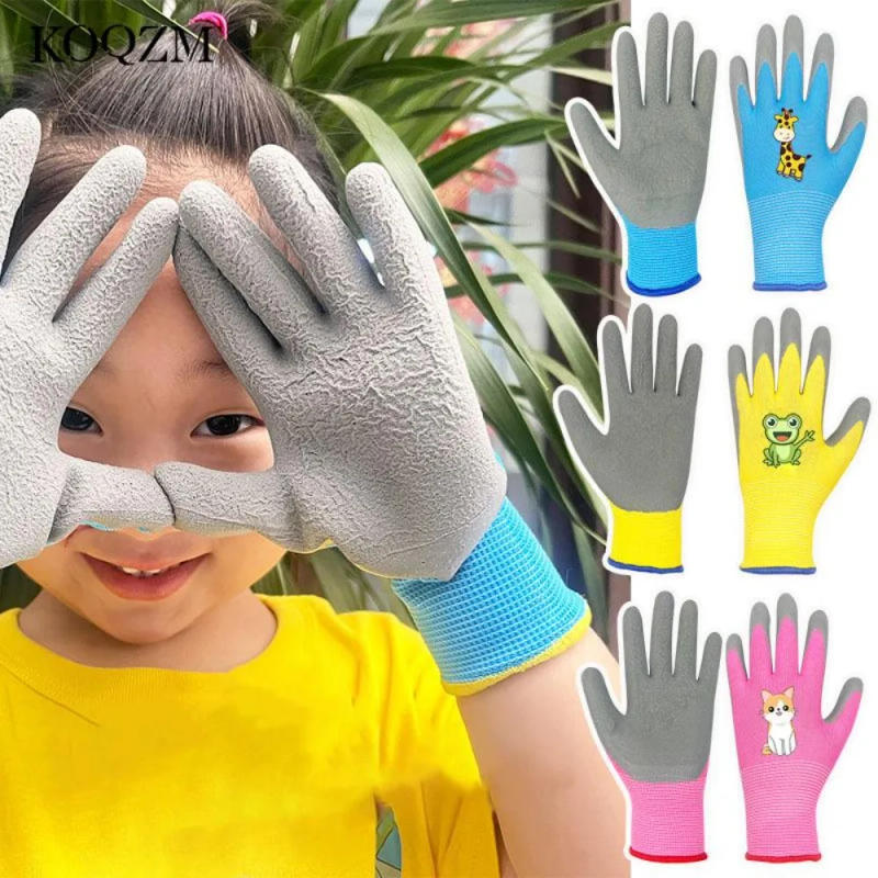 Description Picture 2 of itemSafety Protector Gardening Gloves Non-Slip Breathable Garden Glove Durable Children Protective Gloves Kids