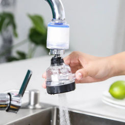 Kitchen Anti-splash Filter Aerator Faucet 360Rotate Water Saver Filter Water Purify Faucet 3 Mode Plastic Universal Kitchen Head