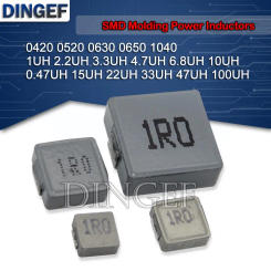 10PCS/lot 0420 0520 0630 0650 1040 1UH 3.3 4.7UH 6.8 10 15 22 33 47 68 UH 100UH 2.2UH SMD Molding Power Inductors 1R0 2R2 6R8