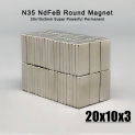 5-50pcs Neodymium Material Size 20*10*3 mm NdFeB N35 Magnets Strong Block magnet 20x10x3mm Magnetic Materials Imanes