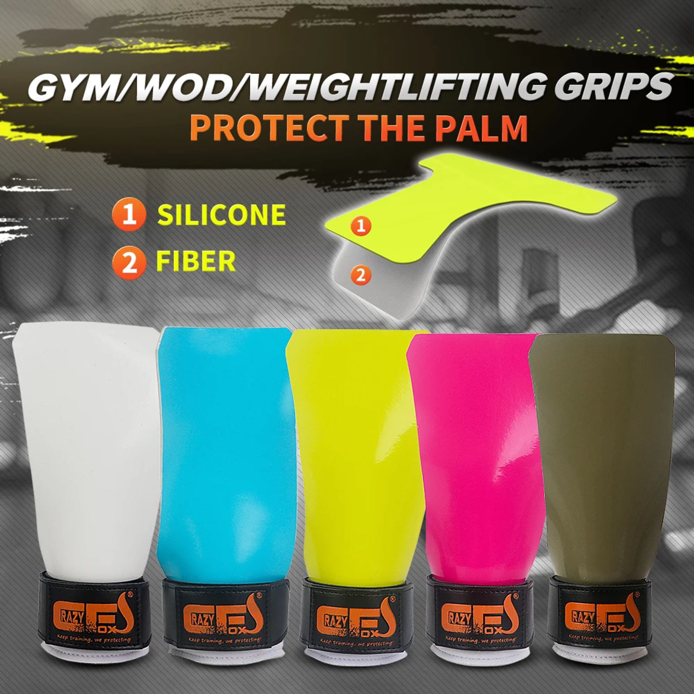 Description Picture 3 of itemWeight Lifting Grips Heavy Duty Straps Alternative Power Lifting Hooks for Deadlifts Neoprene Padded Wrist Support Calleras