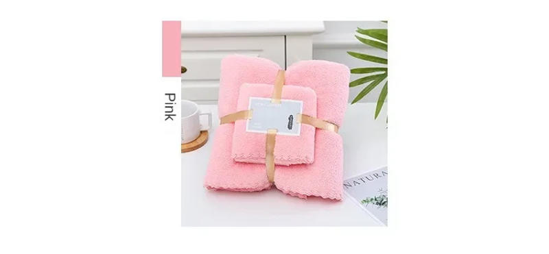 Description Picture 5 of itemWaffle Bath Towel Set Thickened Coral Velvet Bath Towel Extra Thick Soft Absorbent Towel Multi Bath Towel Bathroom Toiletries
