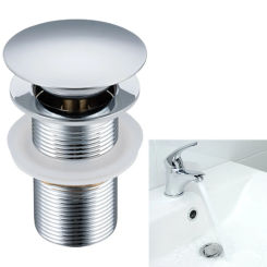 Bathroom Sink Stopper Anti Clogging Push Type Basin Pop Up Drain Filter Bathroom Basin Waste Stopper Wash Basin Faucet Accessory