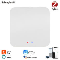 ZigBee Tuya Smart Home Sensor Network Gateway Wireless Remote Controller Supports Alexa & Google Home for Smart Home Appliances