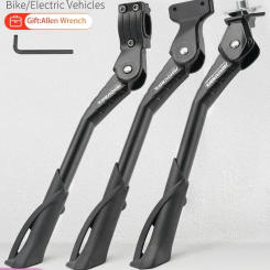 GOLDIX Adjustable Bicycle Kickstand Aluminium Alloy MTB/Snow/Folding Bike/Electric Vehicle Bicycle Side Footrest 24-29 Inch