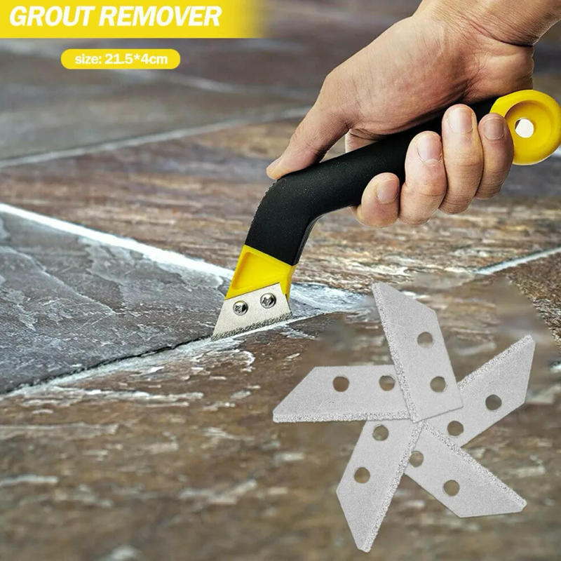 Description Picture 3 of itemTool Grout Remover With Blades Angled For Tile Cleaning Grout Rake Remover Saw Scraping Tile High Quality Useful