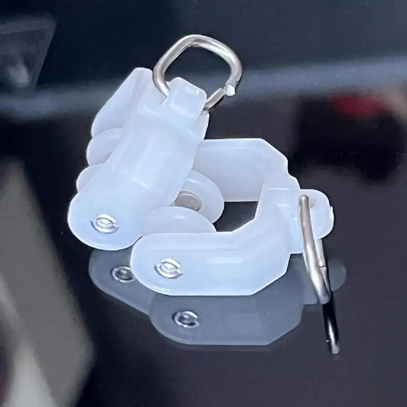 Description Picture 4 of item50 PCS plastic curtain track accessories pulleys old-fashioned straight rail curved rail hook ring auxiliary materials rollers