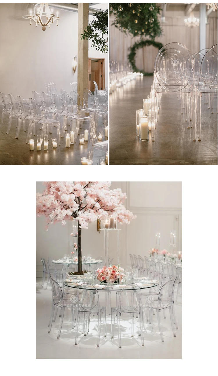 Description Picture 3 of itemParty Wedding Chairs Clear Plastic Event Single Church Chairs Gamer Chaise Dining Banqueting Sillas Hotel Home Furniture