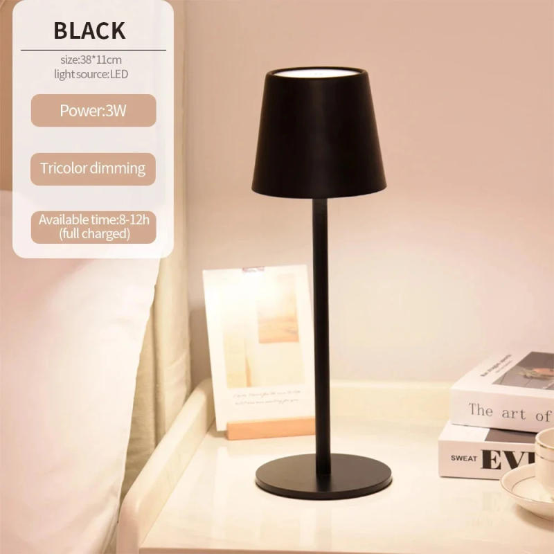 Description Picture 6 of itemLED Desk Lamp Usb Rechargeable Table Lamp Bar Restaurant Ambiance Wireless Touch Lamps Waterproof Led Lights For Hotel Bedroom
