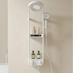 Pexmax New Design Modern Shower System Rainfall Shower System Set Round Shower Head