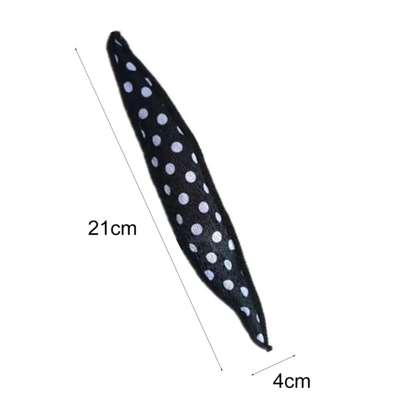 Description Picture 2 of itemSponge Curling Iron Polka Dot Pattern Soft Bouncy Bunny Ears Type Hair Roller Lovely Hair Curling Pear Head Fabric for Women