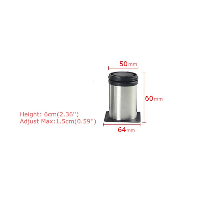 Description Picture 3 of item1Pc 5CM-35CM Furniture Adjustable Cabinet Legs Stainless Steel Furniture Legs Cabinet Table Sofa Bed Feet Furniture Legs Feet