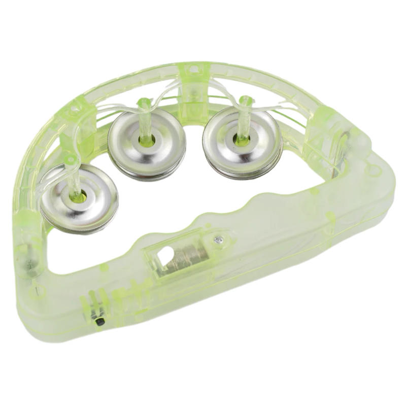 Description Picture 5 of item1pcs Flash Rattle LED Light Up Sensory Toy Flashing Tambourine Musical Instrument Shaking Toys Tambourine Random Color