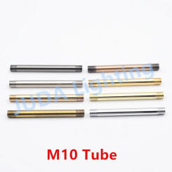 M10 lamp tooth tube M10 thread pipe tube for led chandeliers pendant light lamp base connection tube Colorful tube for wall lamp