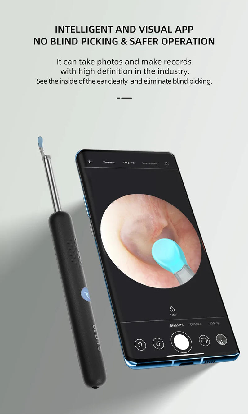 Description Picture 6 of itemBebird R1 Ear Cleaner Minifit Earrings Wax Removal Tool 3M Precision Camera Earpick Otoscope Endoscope Personal Health Care