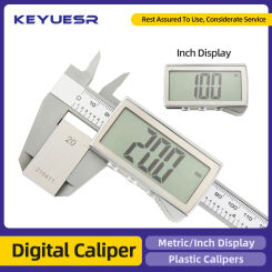 Plastic Digital Caliper Carbon Fiber Metric Electronic Vernier Calipers Woodworking Tools Micrometer Gauge Measuring Instruments