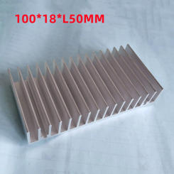 Hot Aluminum Alloy Heatsink Cooling Pad For High Power LED IC Chip Cooler Radiator Heat Sink for LED COB Light 100*18*L50MM