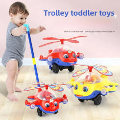 Baby Cartoon Airplane Toy Walker Toddler Educational Stroller Suitable for Newborns To Learn Walking and Crawling Skills