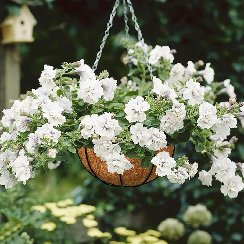Description Picture 3 of item1/2pcs Natural Round Hanging Basket Liner Wall Decoration Coconut Fiber Liner Multifunctional Waterproof Breathable for Garden
