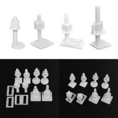 Hinge Repair Bolts Bathroom Fittings Screws Washers Set Universal Replacement Toilet Lid Seat Cover Plate Replacement Set Screws