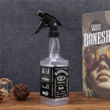 400ML/600ML Hairdressing Spray Bottle Salon Barber Hair Tools Water Sprayer Retro Whiskey Oil Head Watering Can