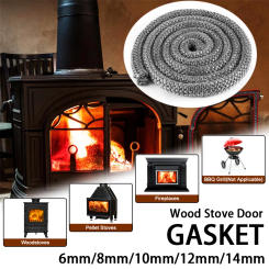 Gasket Rope Seal Heat Resistance Fiberglass Gasket Replacement for Wood Stoves and Fireplaces Chimneys Boiler Home Accessories