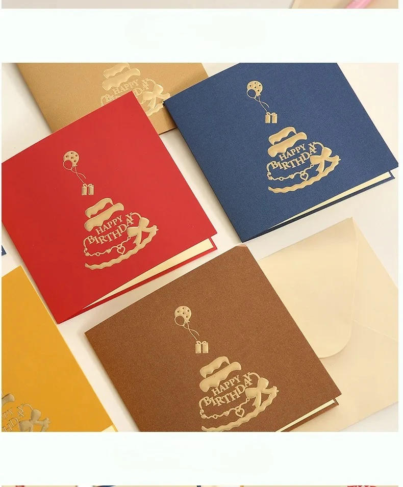 Description Picture 5 of item3D Unique Pop Up Birthday Card for Kids Boy Baby Shower First Birthday Party Greeting Cards Handmade Miniatures Postcard Gifts