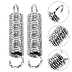 2 Pcs Heavy Duty Steel Hooks Tension Spring Hammock Chair Swing Floating Telescopic Hook Set Yoga Hardware Springs
