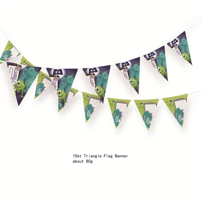 Description Picture 5 of itemMonsters In Party Supplies Disposable Party Cutlery Plates Napkins Cup Birthday Party Decorations for Boys and Girls