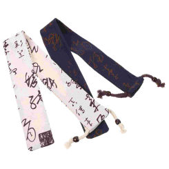 2 Pcs Bamboo Flute Protection Bag Storage Holder Fitting Supply Protective Thickened Cotton Linen Container