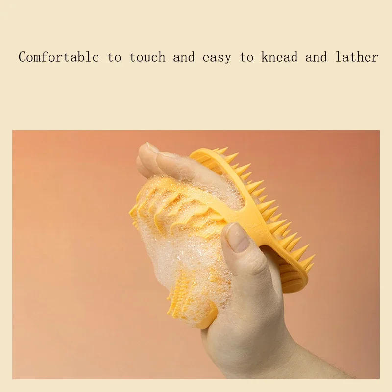 Description Picture 6 of itemSoft Silicone Body Scrubber Scalp Exfoliating Non-irritating Body Wash Massager Bath Shower Brush Body Scrub Skin Care Bath Tool