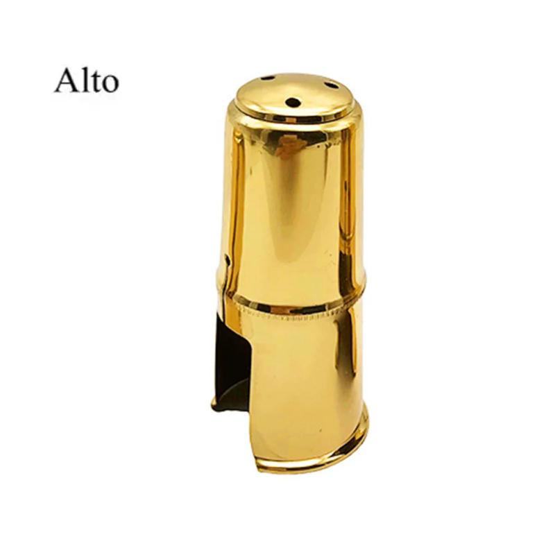 Description Picture 4 of itemAlto Soprano Tenor Saxophone Metal Mouthpiece Cap Gold Plated Cap Brass Protective Cap Instruments