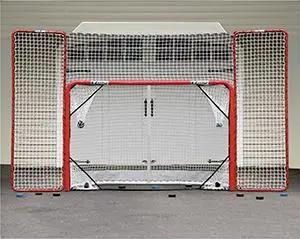 Description Picture 5 of itemGoal Folding Hockey Training Goal Net w/ Backstop, Targets, & Shooter Tutor , Red/White, 2-Inch