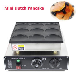Electric Waffle Maker 9PCS Mini Dutch Pancake Maker Dorayaki Machine Waffreras Kitchen Home Appliance Snack Gaufriers