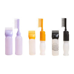 2x Root Comb Applicator Bottle 120ml Hairdressing Styling Tool Refillable Hair Dye Applicator Brush for Hair Care Easy to Clean