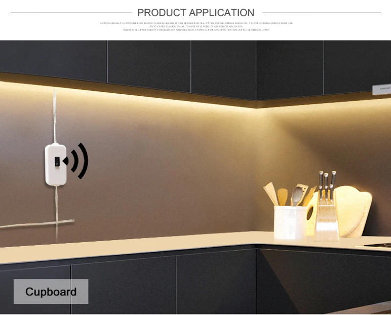 Description Picture 6 of item5V Hand Sweep Sensor Switch USB LED Strip Light Waterproof TV Backlight Corridor Kitchen Cabinet Bed Room Decor Back Tape Lamp ﻿