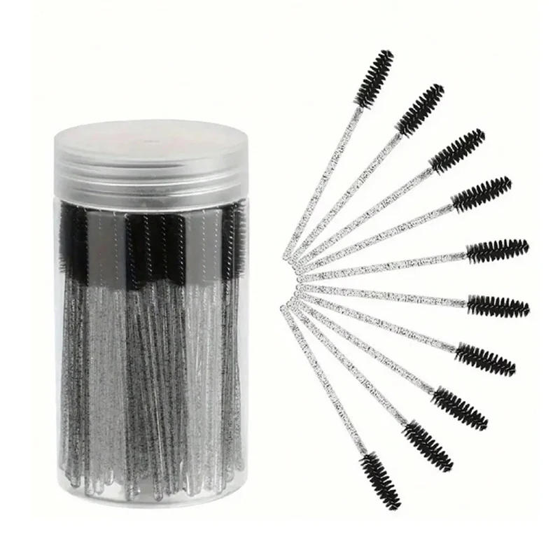 Description Picture 4 of item50/100pcs For Eyelash Extension Makeup Disposable Eyelash Brushes Spoolies Micro Lash Mascara Wands Combs Wholesale