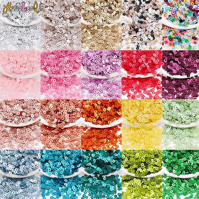 Description Picture 4 of item10g 2mm 3mm 4mm Pvc French Matte Round Sequins Loose Cup Sequins Paillettes Glitter For Jewelry Making Diy Sewing Nail Art Craft